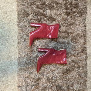 Red Snake Skin Boots